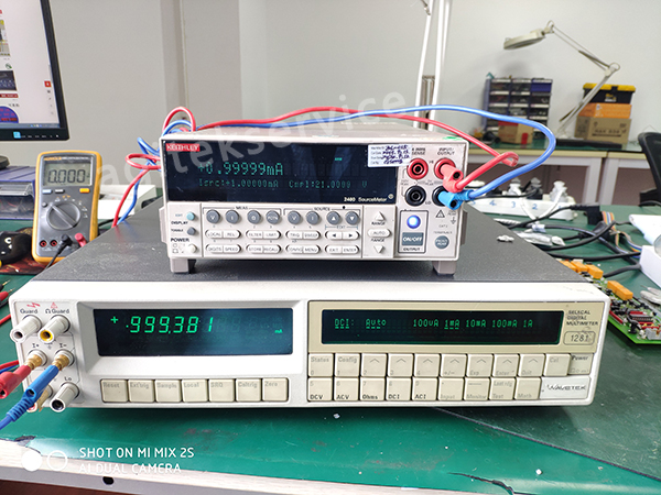 Fluke萬用表1281直流電流報錯維修