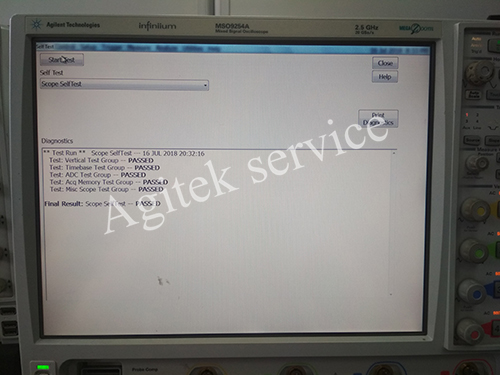安捷倫示波器MSO9254A反復重啟維修