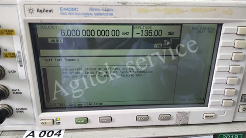 是德E4438C信號發生器維修案例集合