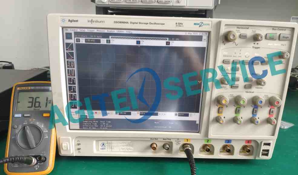 安捷倫示波器DSO90604A直流增益超差維修
