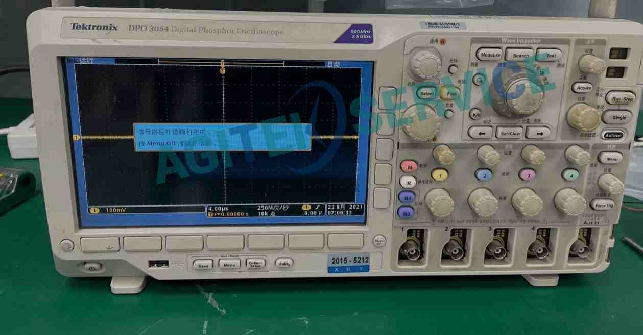 示波器DPO3054校準錯誤維修-泰克示波器維修售后