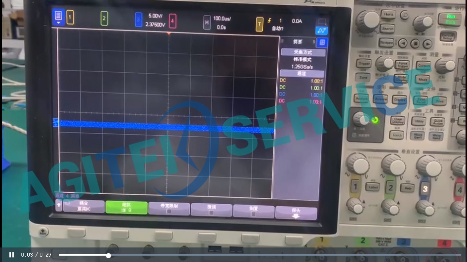 示波器開機花屏維修
